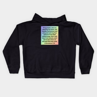 Bible Verse 2 Chronicles 7:14 Kids Hoodie